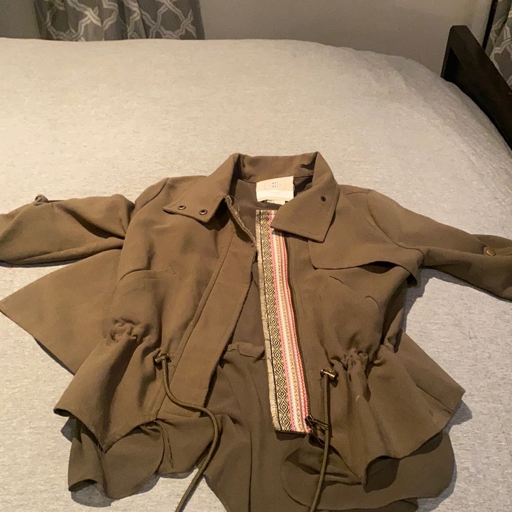 Anthropologie sp olive pattern jacket